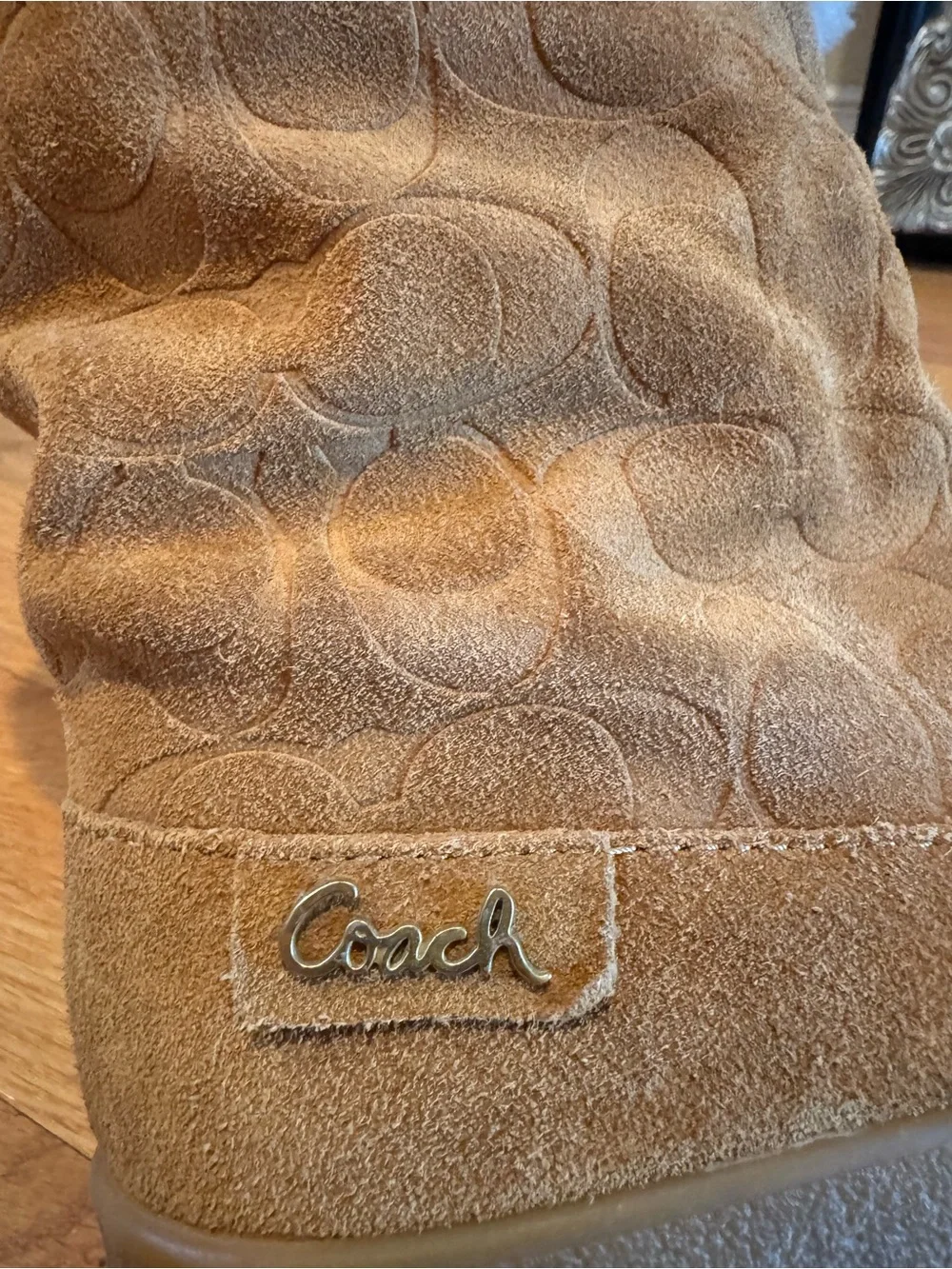 Coach “Teri” Winter Boots.  Versatile suede and sheared wool lined.